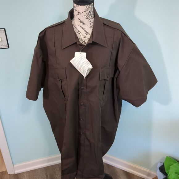 Elbeco® Response™ Tek2™ Uniform shirt brown 3xl new with tags - Picture 1 of 5